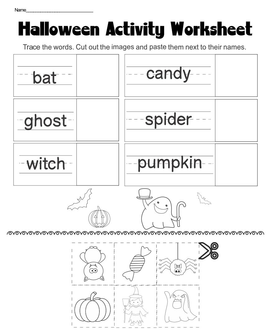 Halloween Worksheets Printables