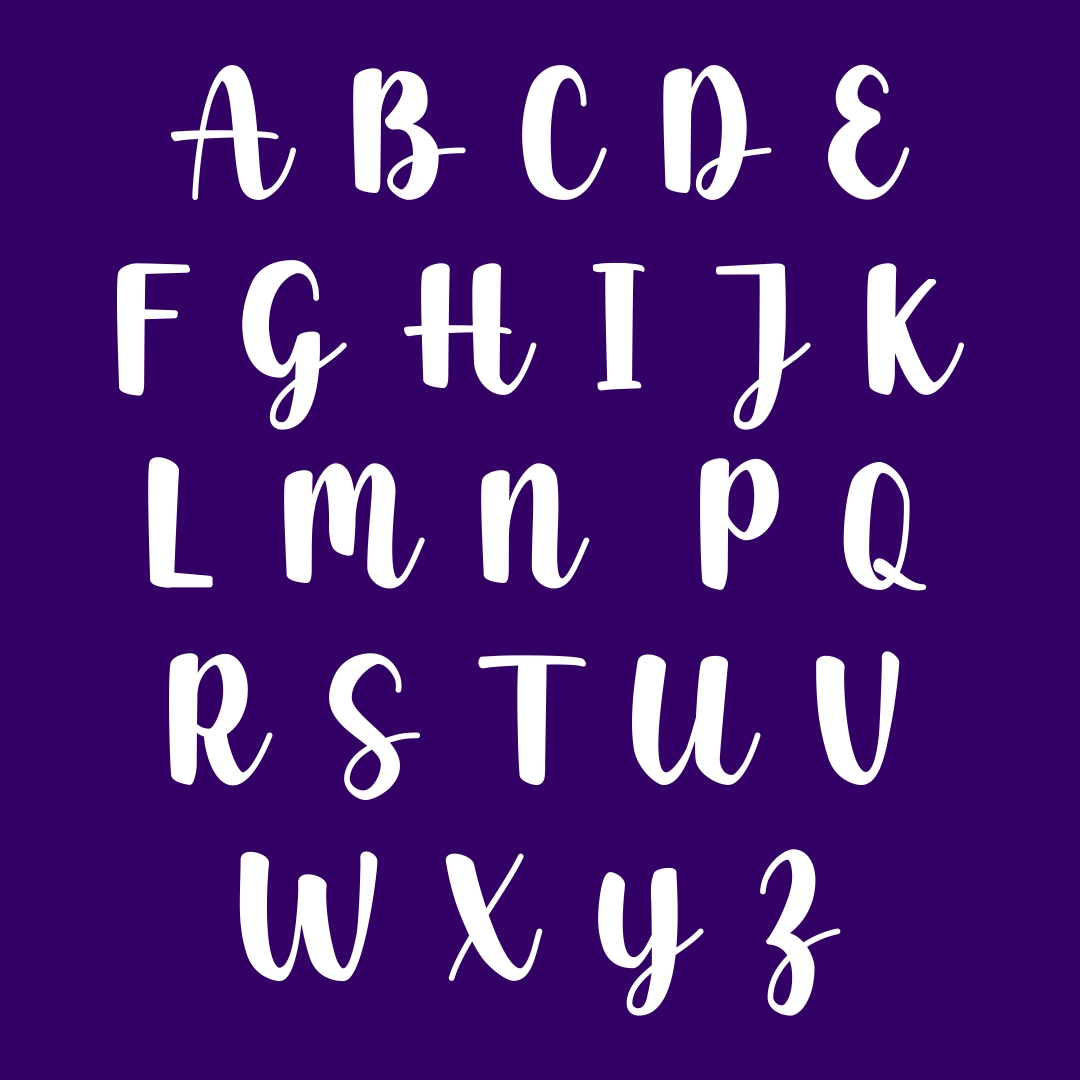6 best printable large script letters printableecom