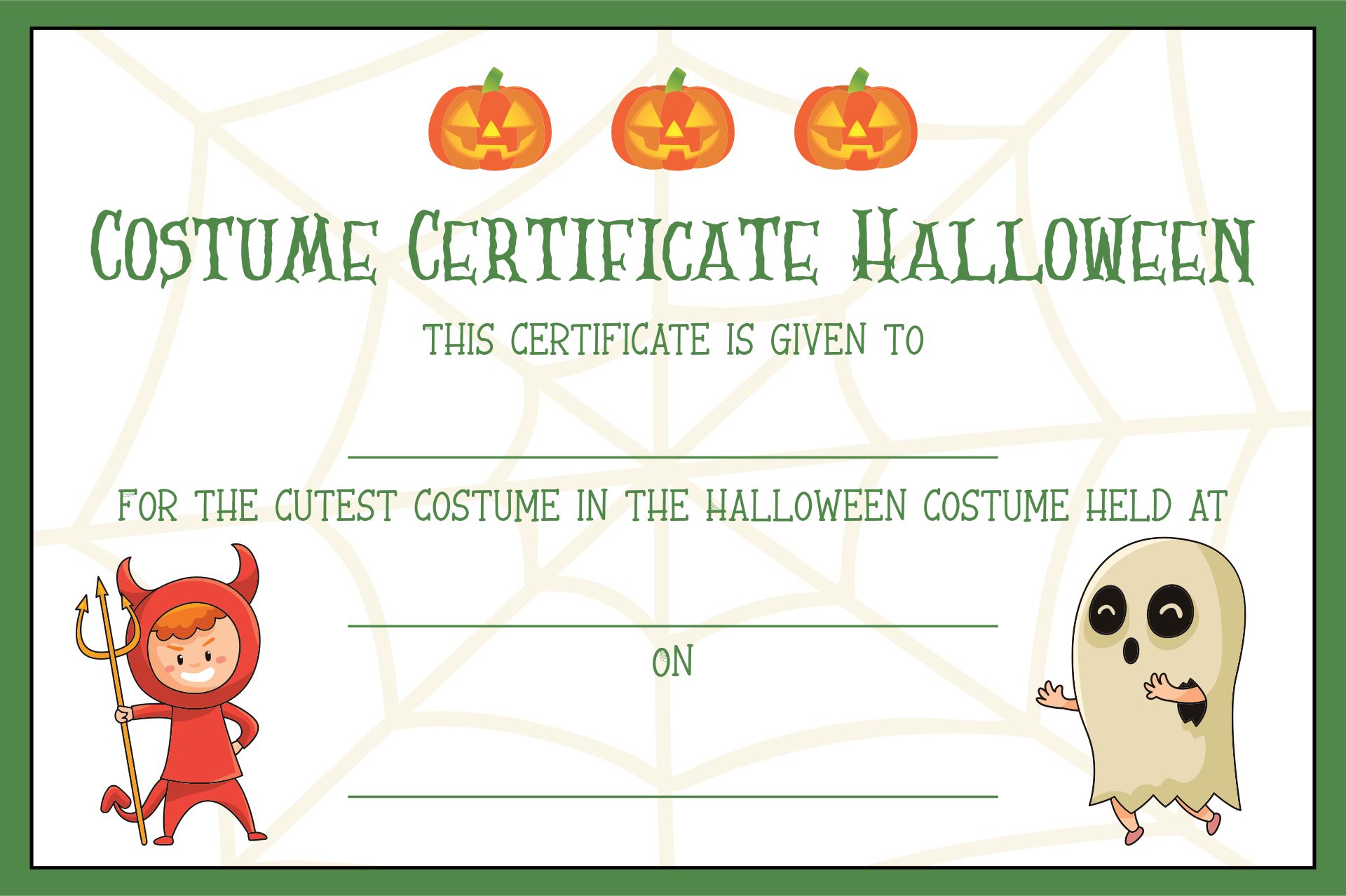 15 Best Halloween Certificates Printable PDF for Free at Printablee
