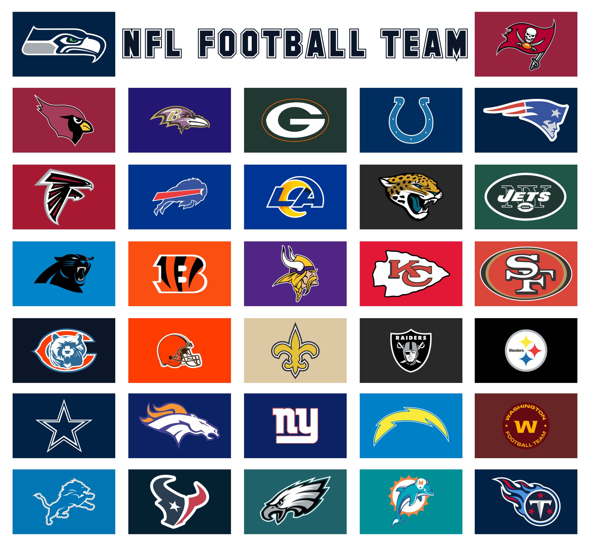 10 Best NFL Football Logos Printable PDF for Free at Printablee