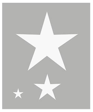 Small 5 Point Star Stencil