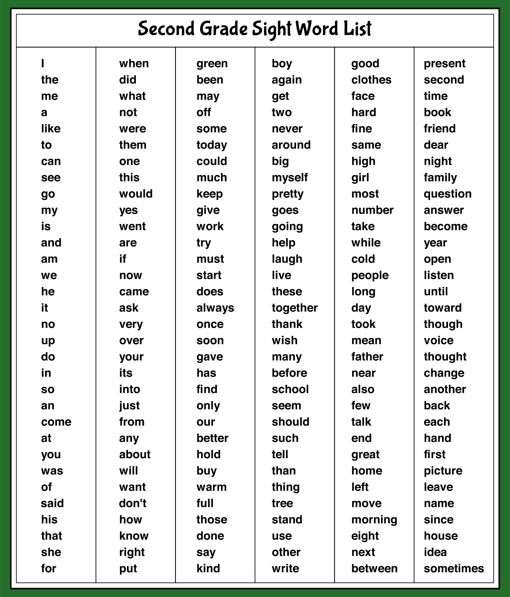 sight-words-for-2nd-grade-worksheets