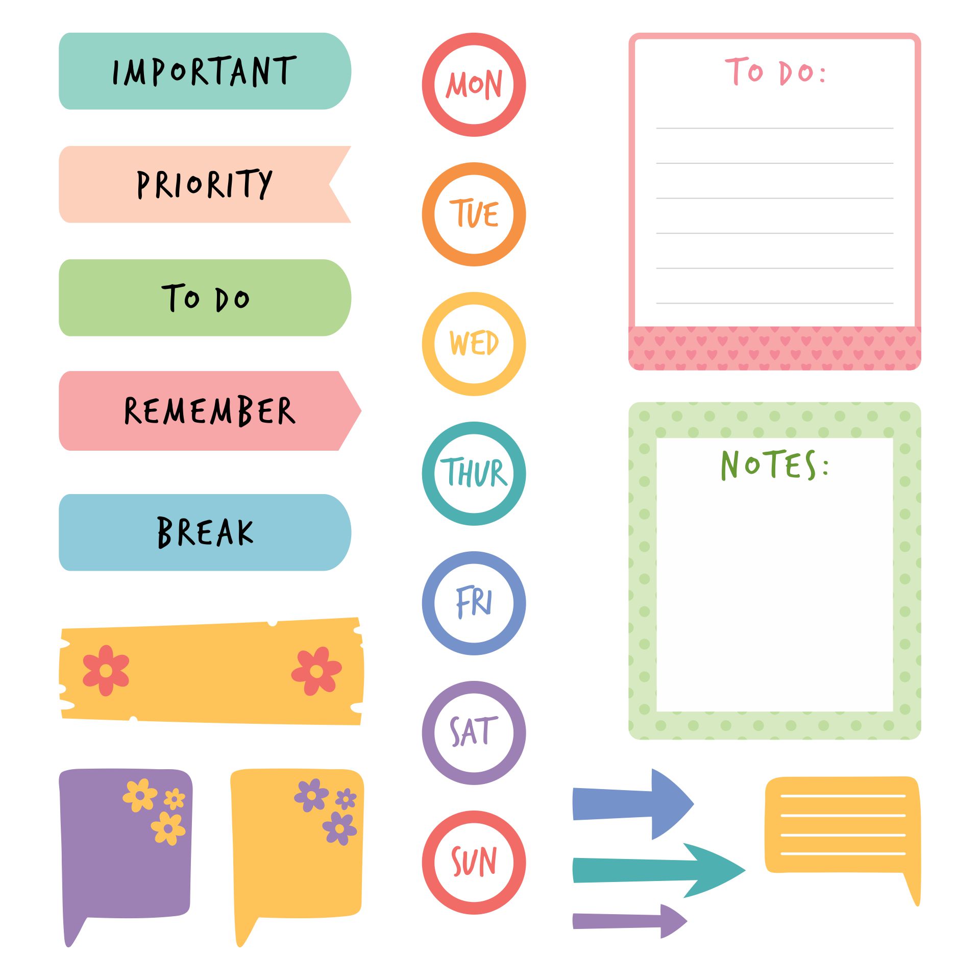 Printable Planner Stickers