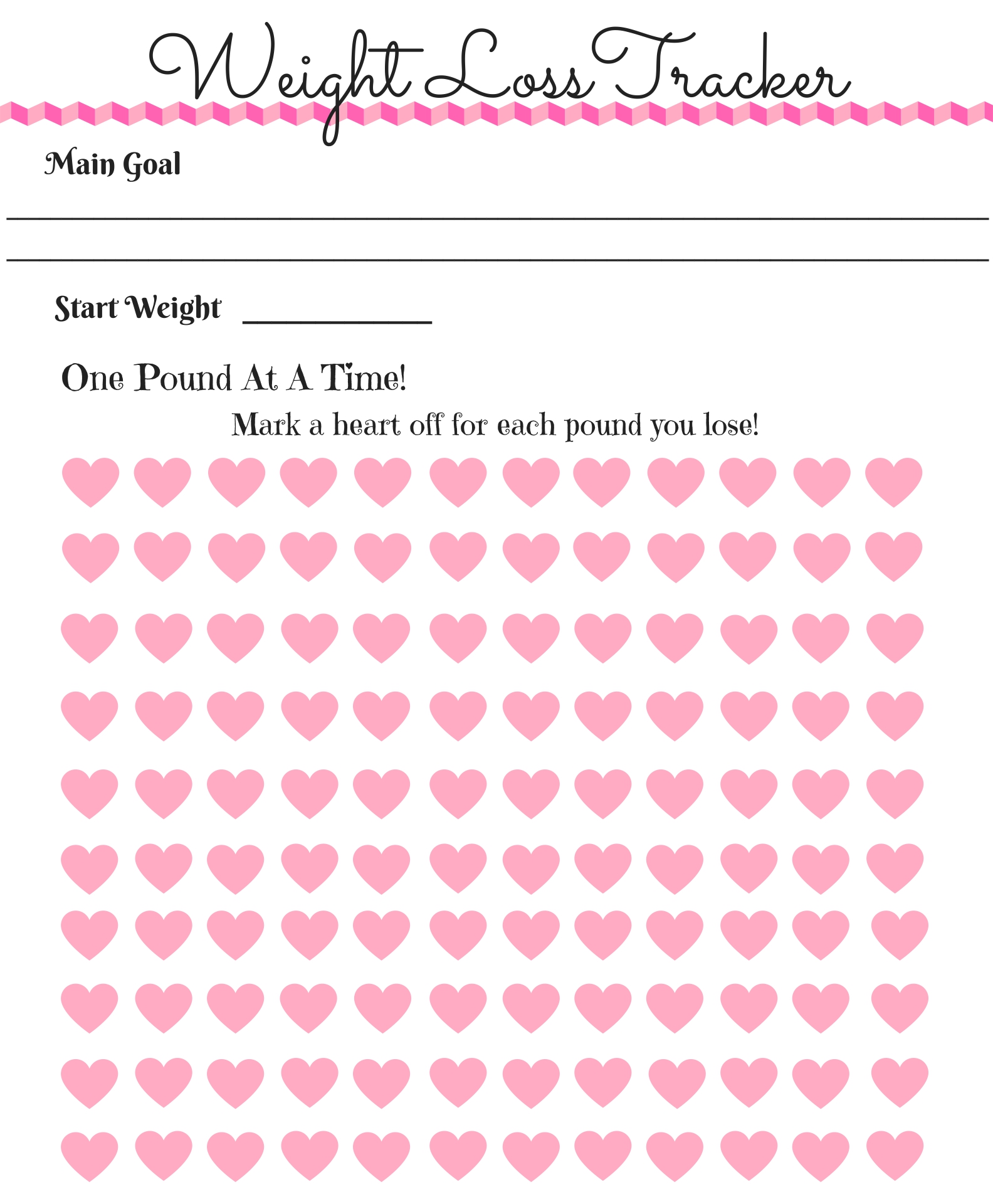 his her weight tracker template