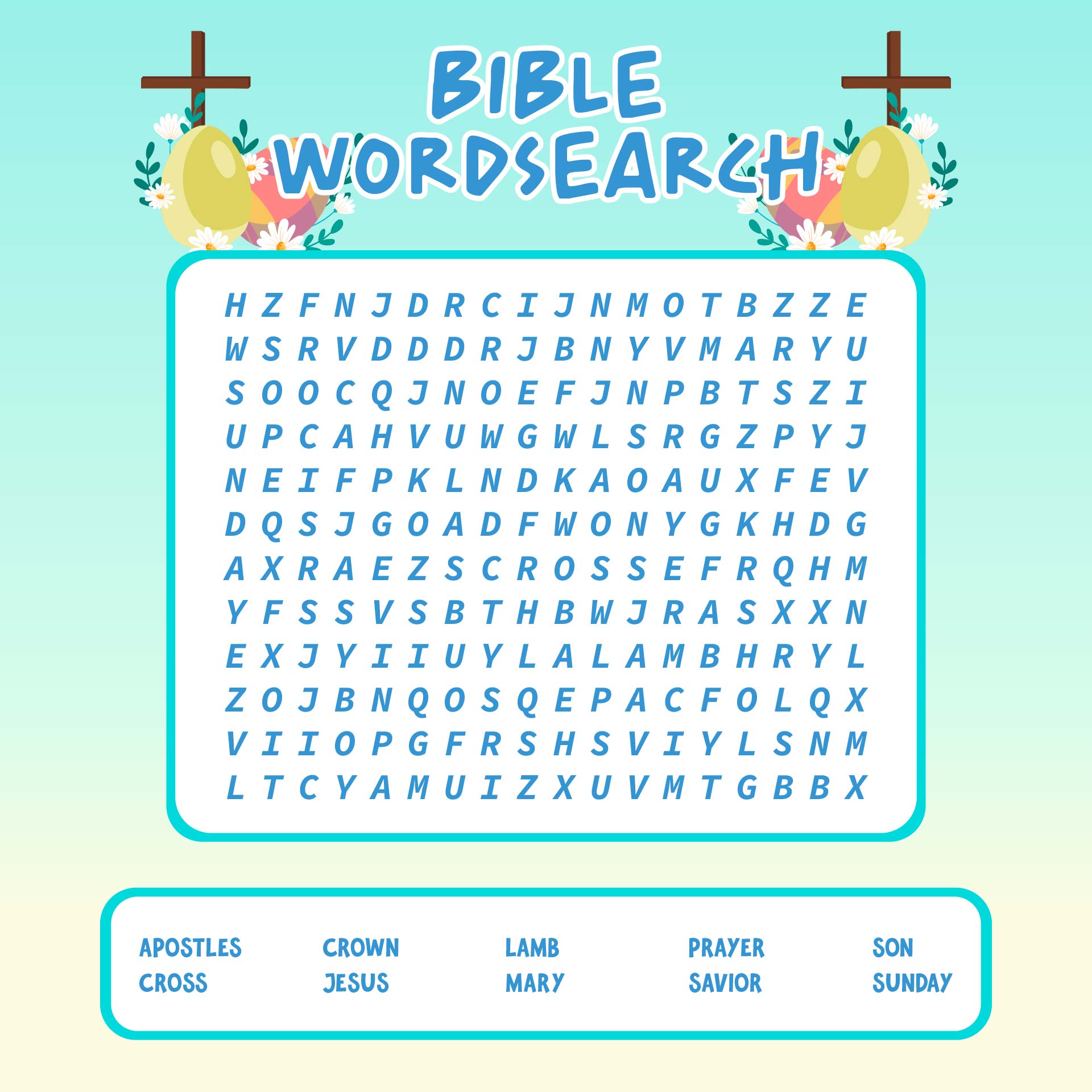 LDS Word Search Printable