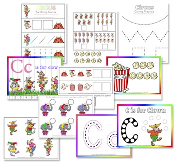 Preschool Circus Activities Printable