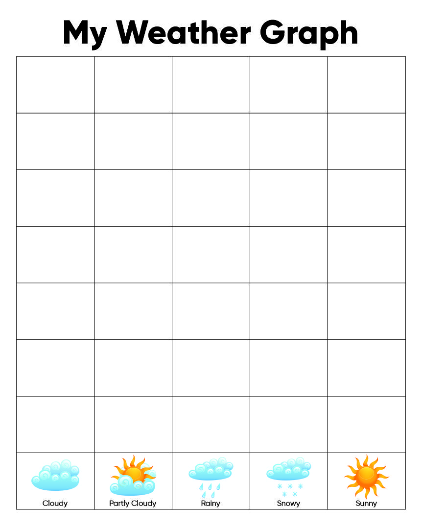 Printable Weather Chart For Kindergarten - Printable Word Searches