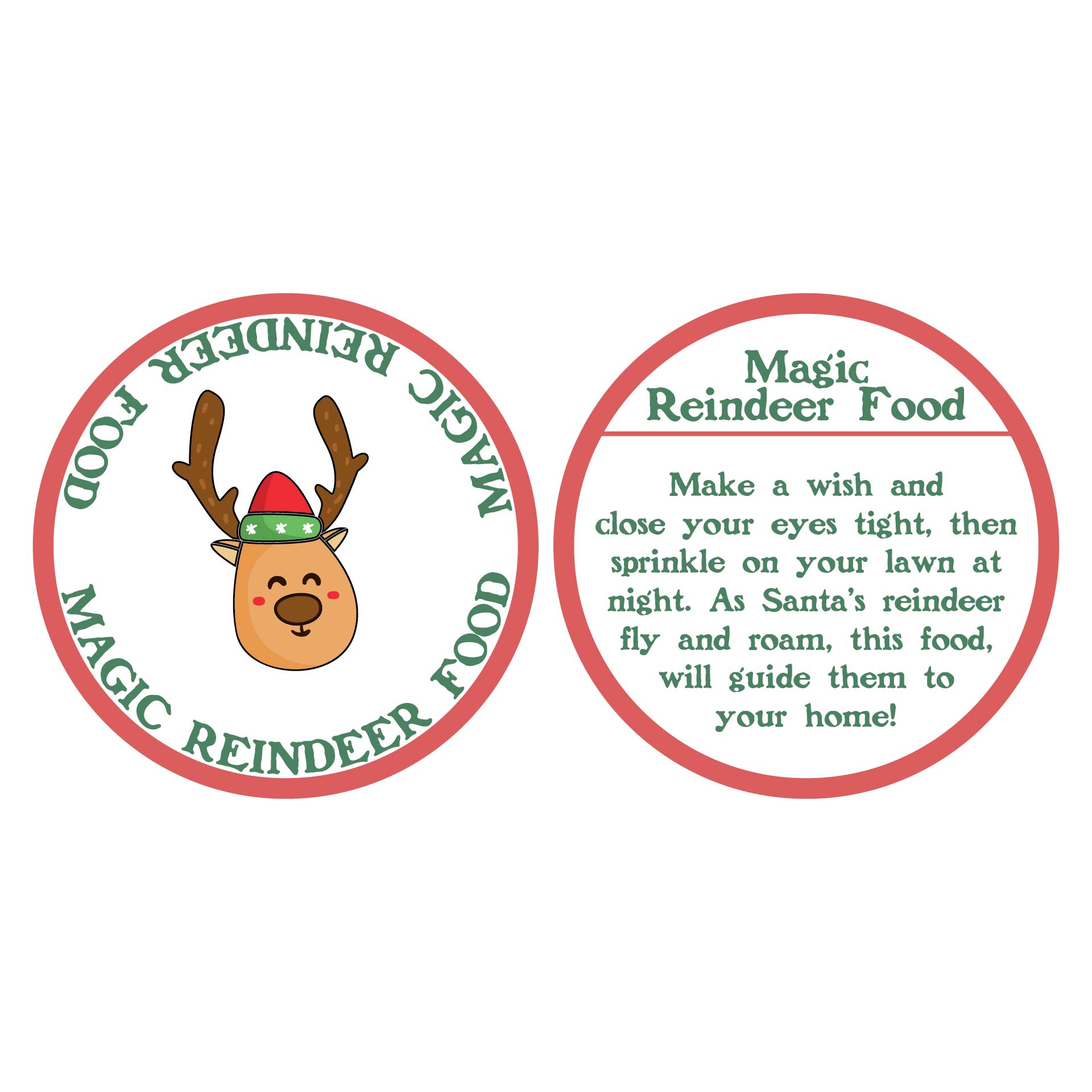 Labels Free Free Printable Reindeer Food Recipe Printable Tag Poem