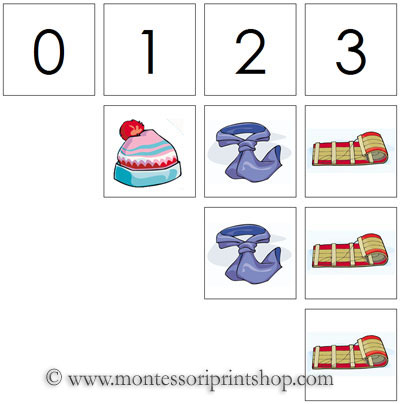 Printable Number Card 1 10