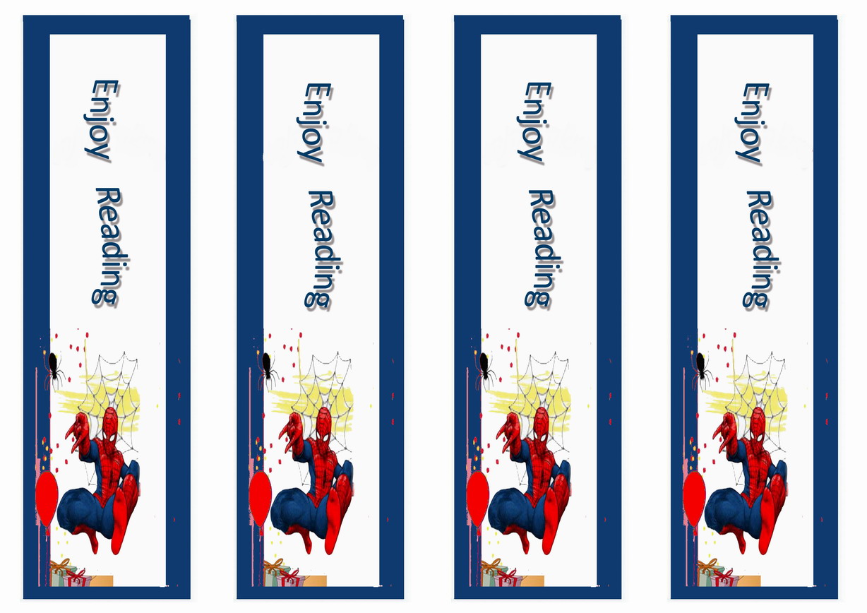 Printable Spider-Man Bookmarks