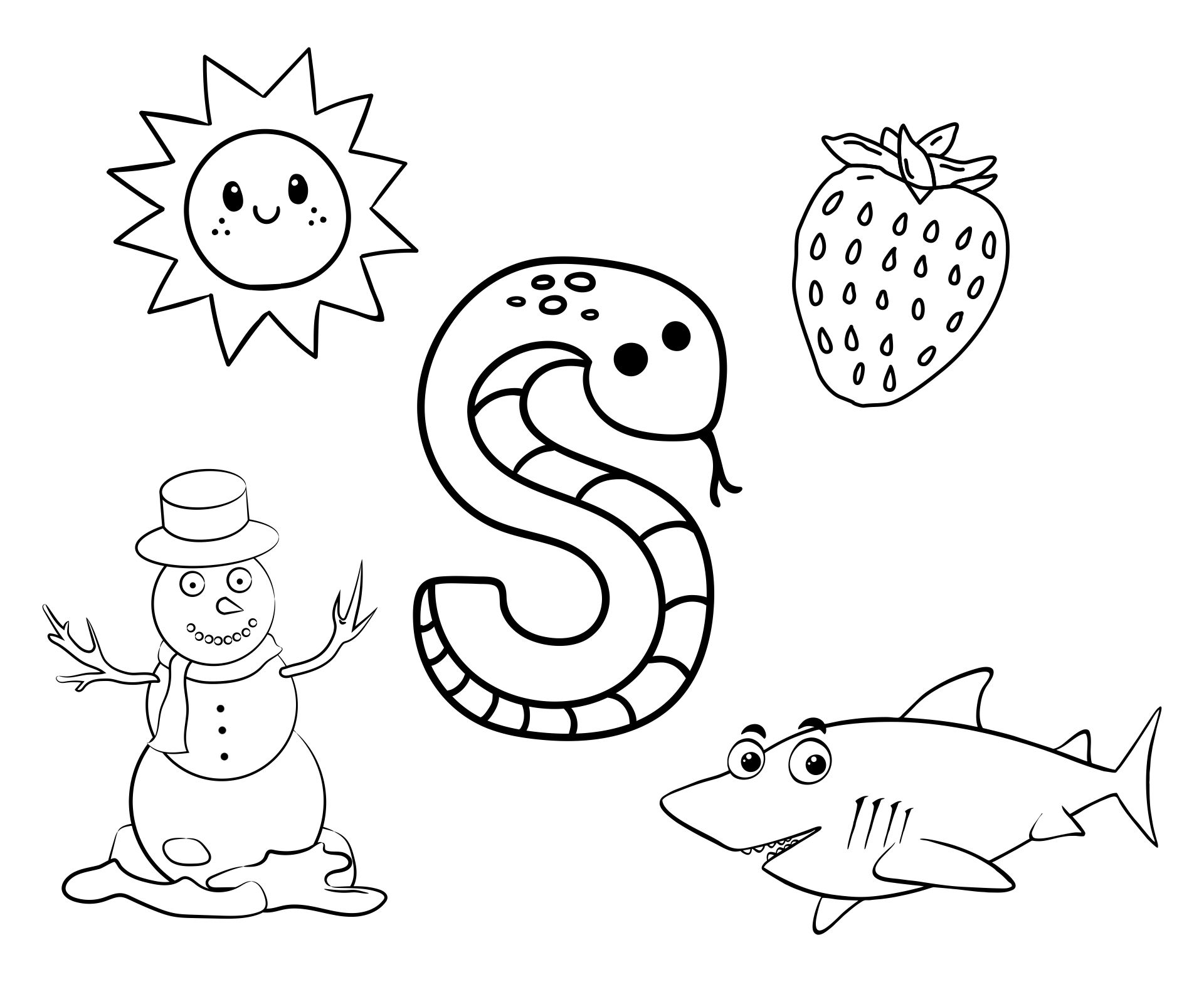 Printable Letter S Activities