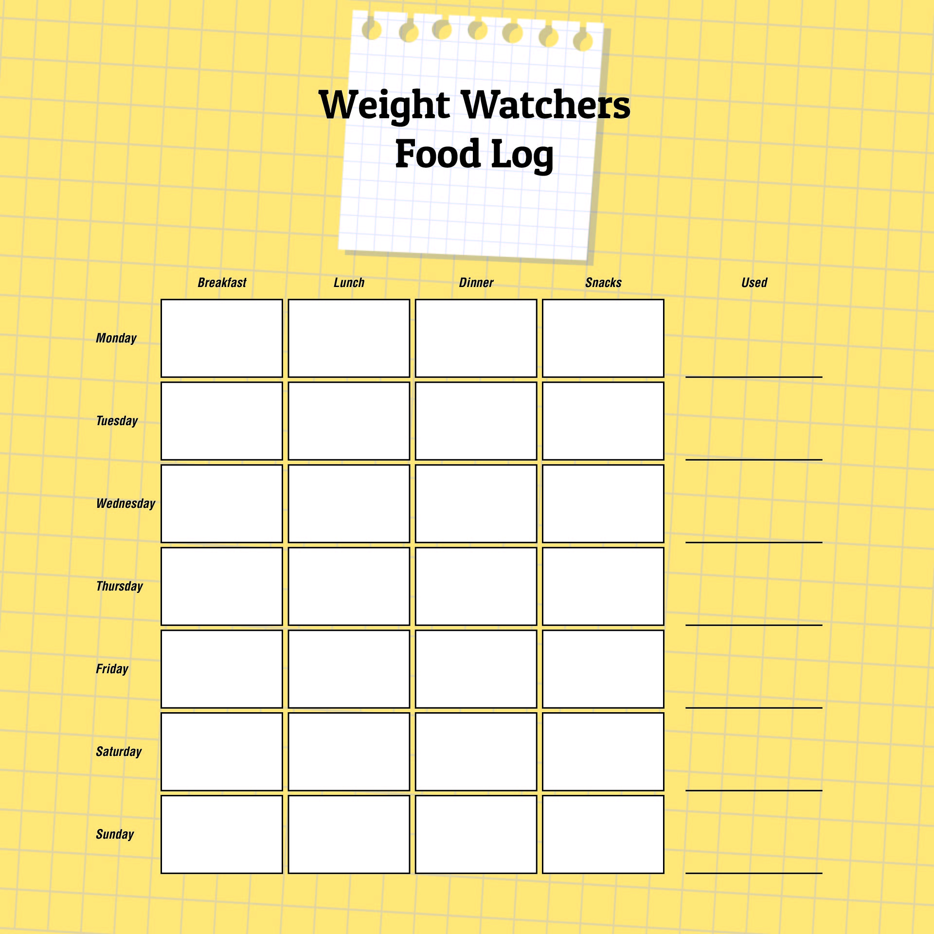 10 Best Free Printable Weight Watchers Journal PDF For Free At Printablee