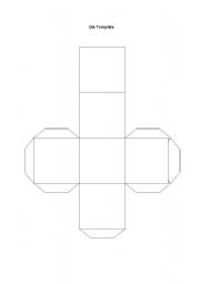 6 Sided Dice Template Blank