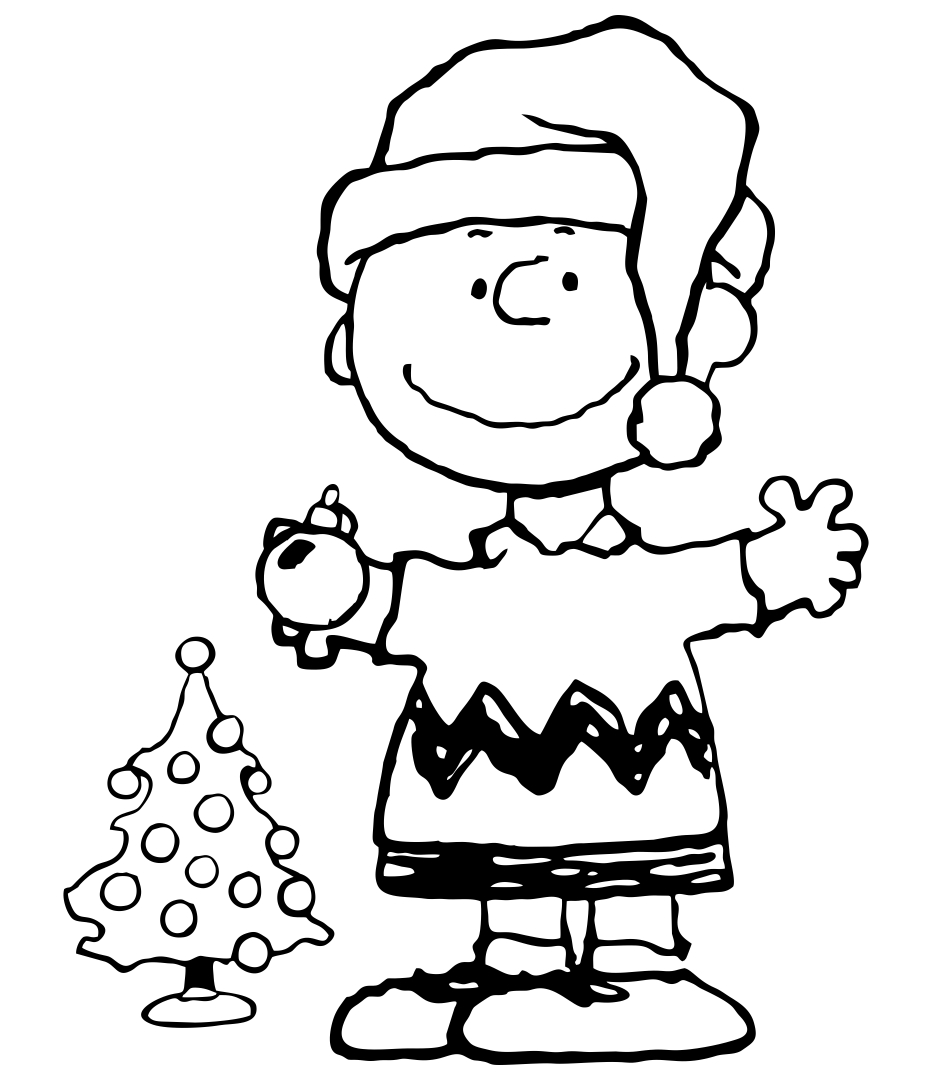 Charlie Brown Christmas Coloring Cards Foldable 7 Free PDF Printables