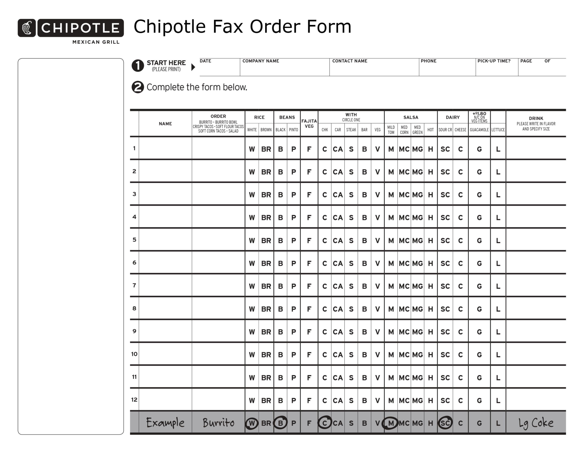 10 Best Printable Chipotle Menu PDF For Free At Printablee