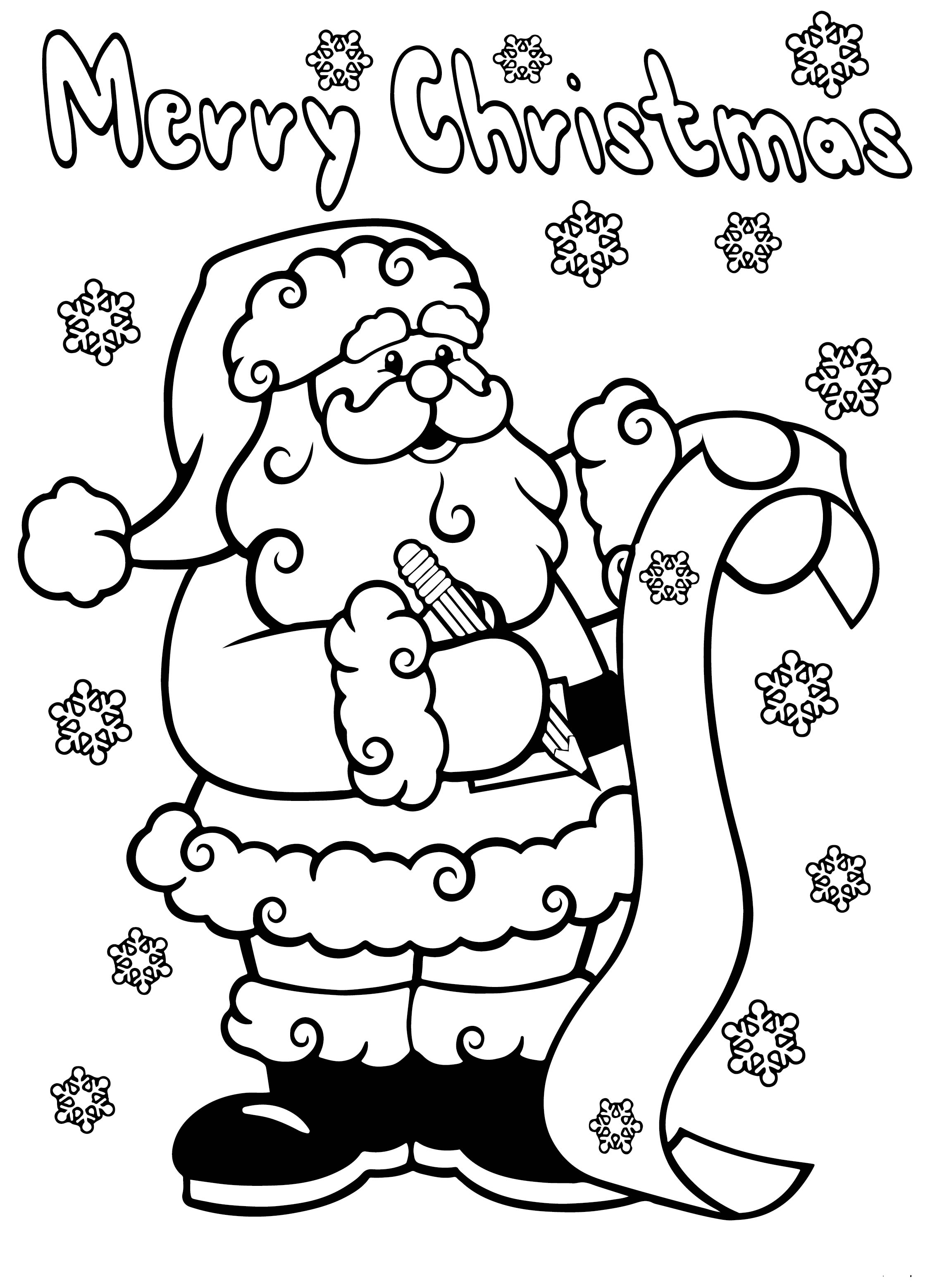 Christmas  Printable Adult Coloring Pages