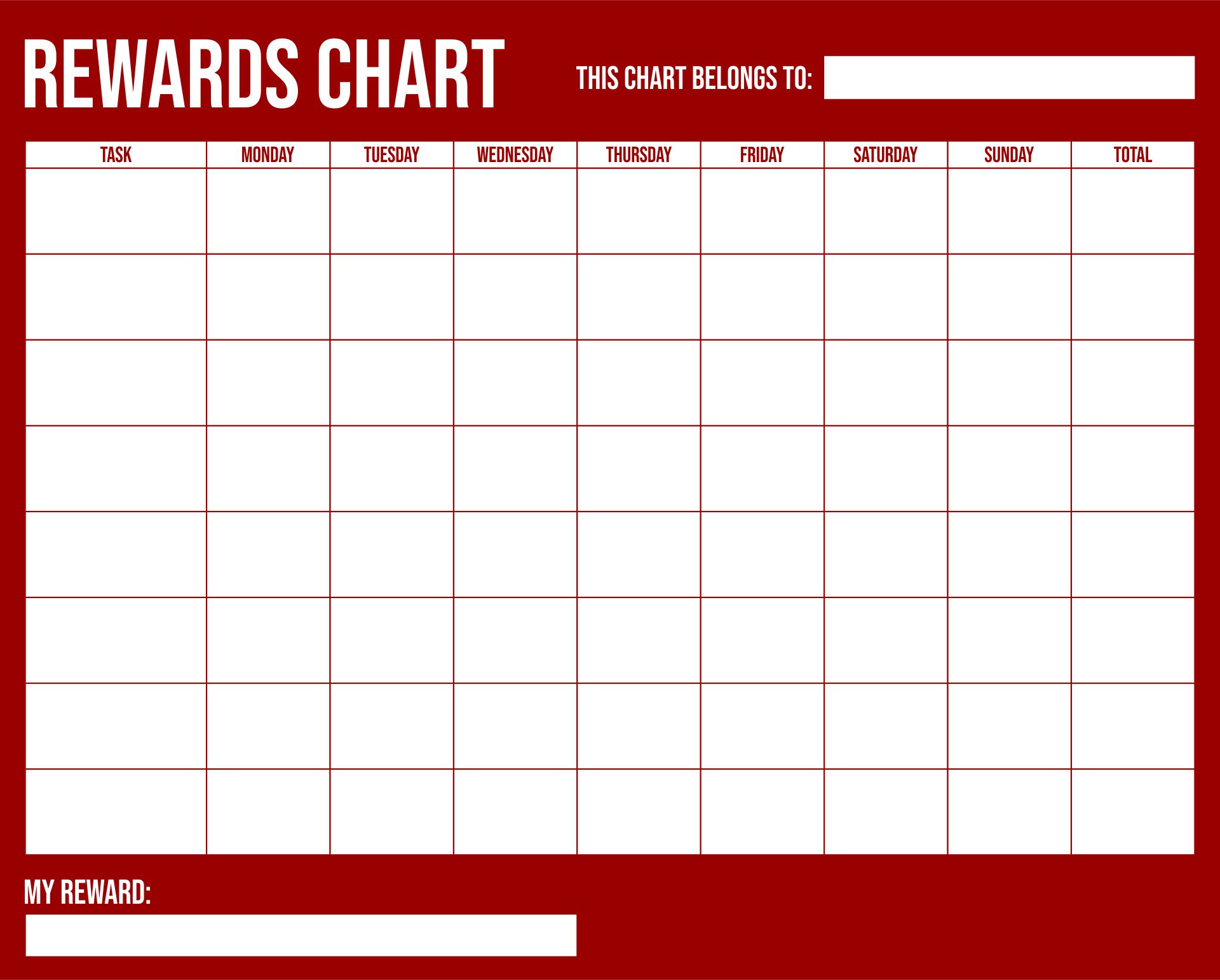 Printable Charts For