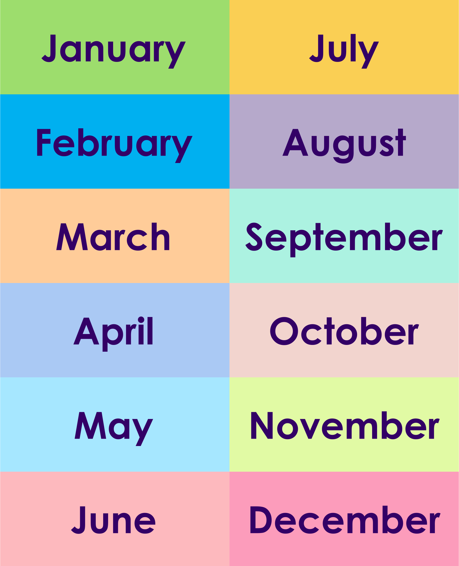 months-of-the-year-symbols