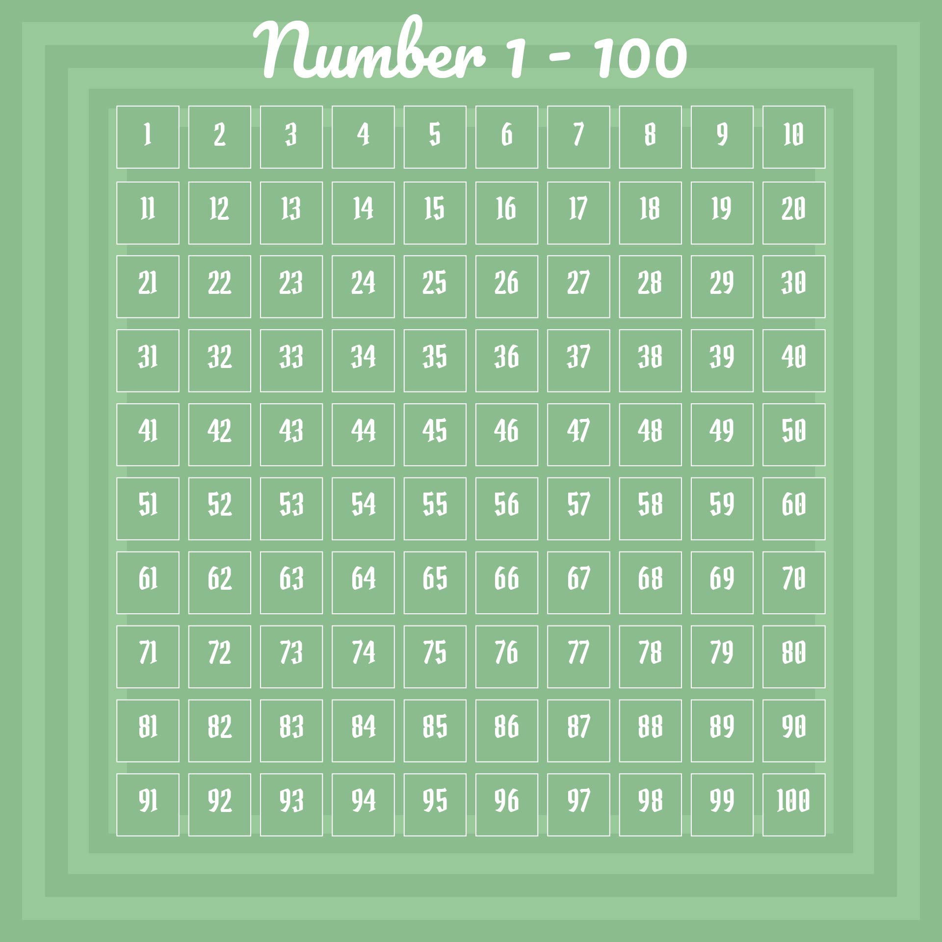 10 Best Spanish Numbers 1 100 Chart Printable Printablee