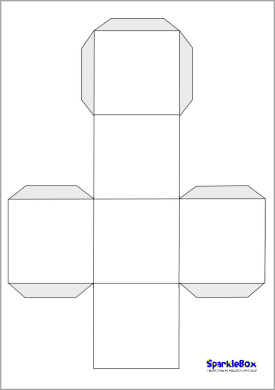 Printable Blank Dice Template