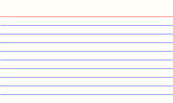 Printable Index Card Template