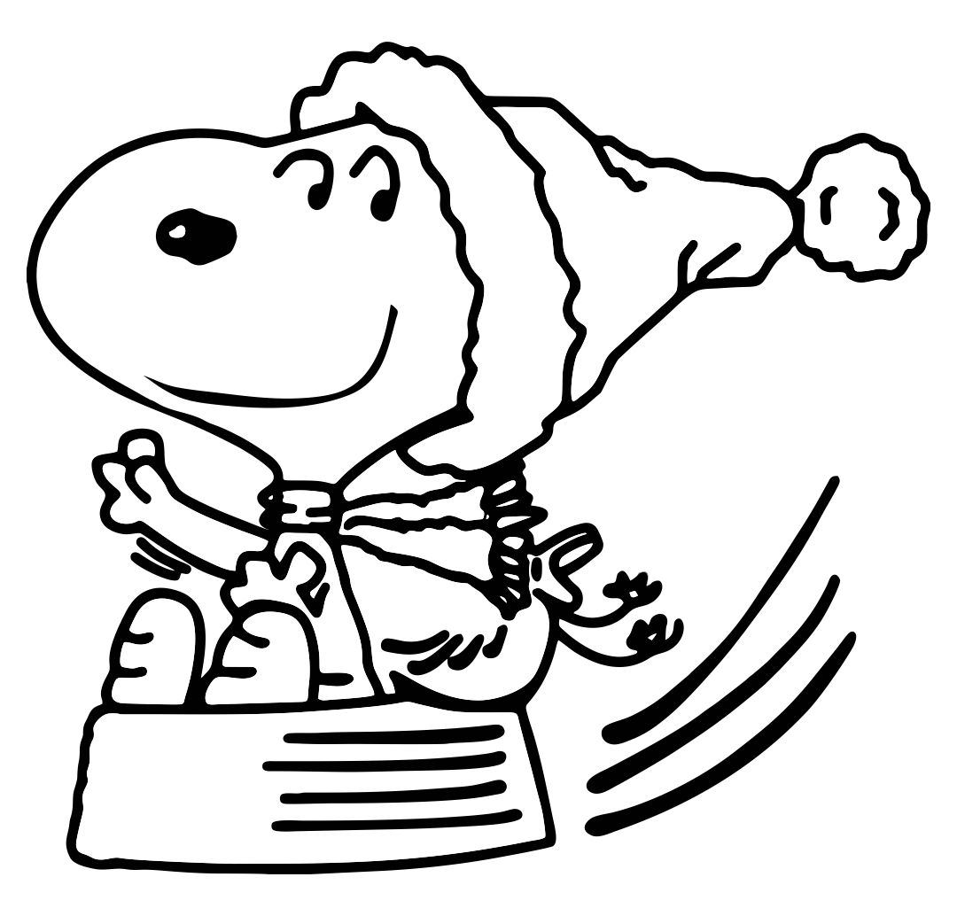 Snoopy Christmas Coloring Pages Coloring Pages