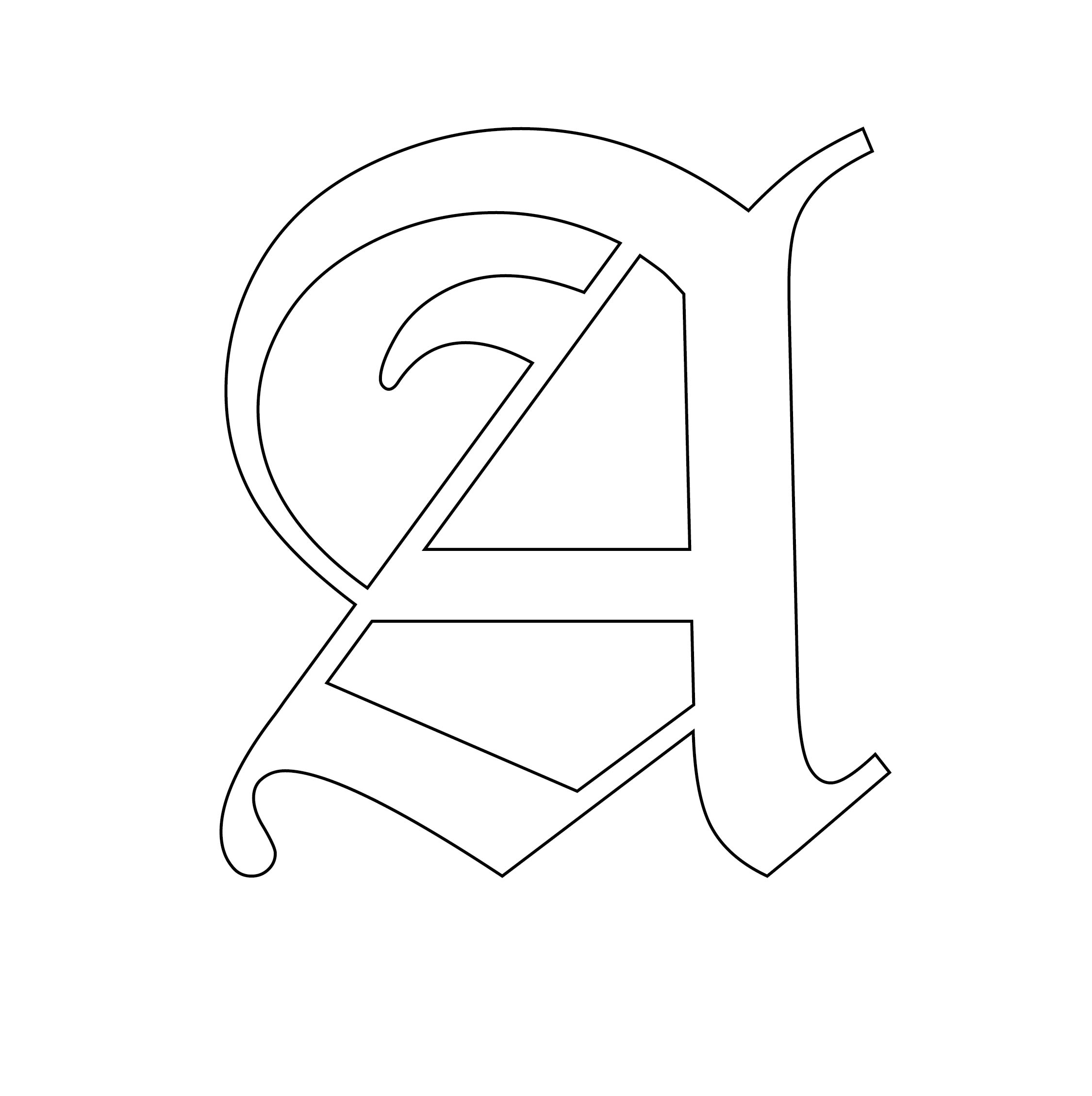 4 Inch Alphabet Stencils - 10 Free PDF Printables | Printablee