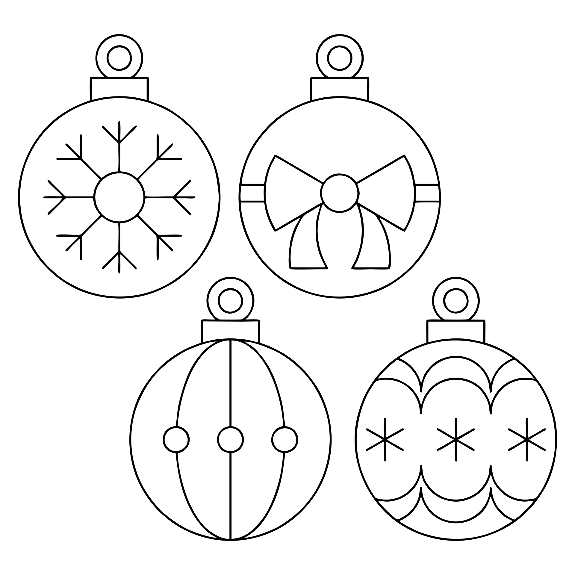7 Best Images of Printable Christmas Ornament Templates - Christmas ...