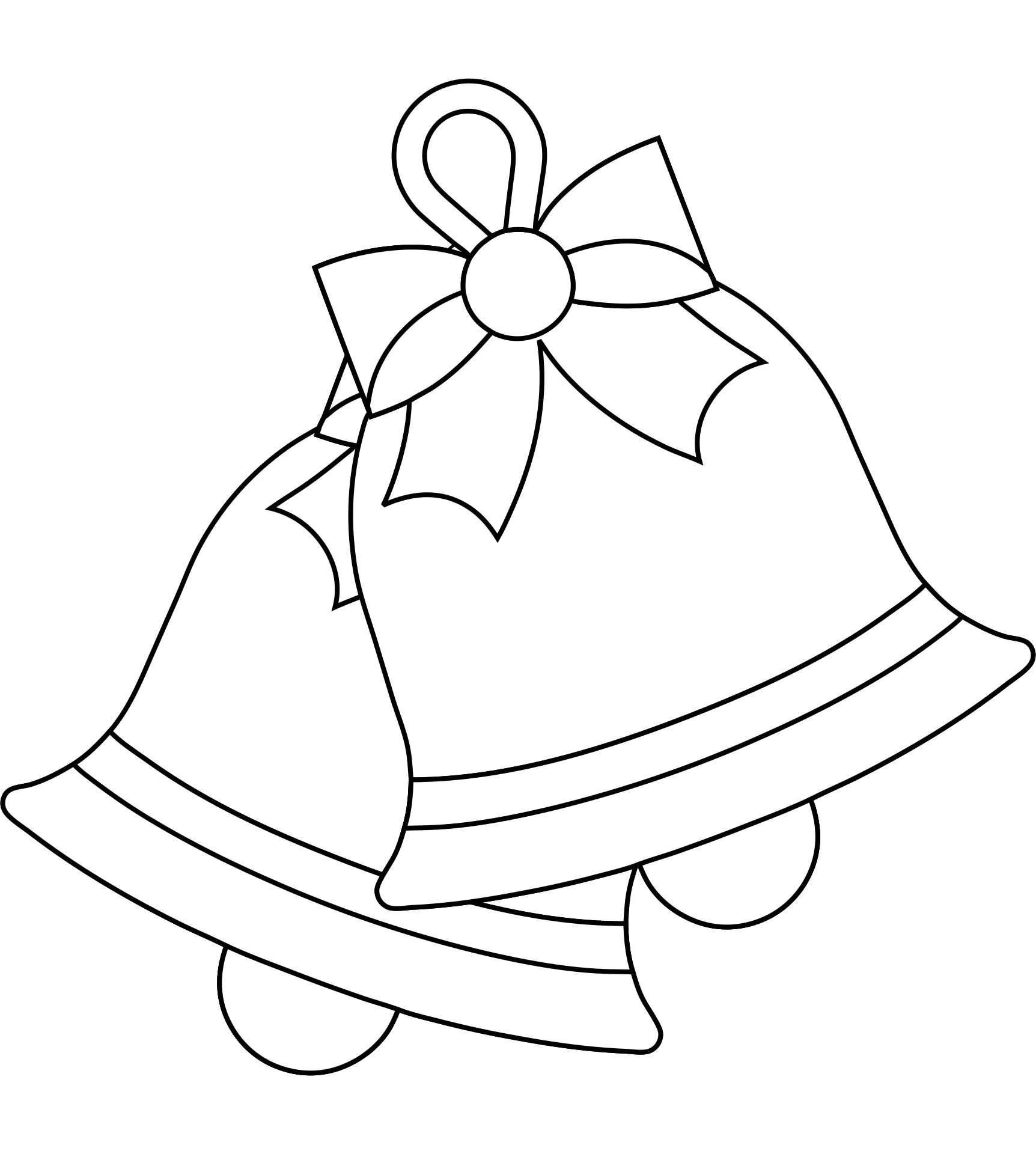 Coloring Pages Christmas Bells