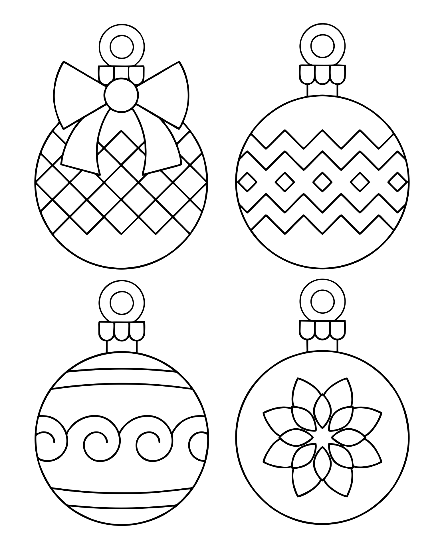 Printable Christmas Ornaments Templates