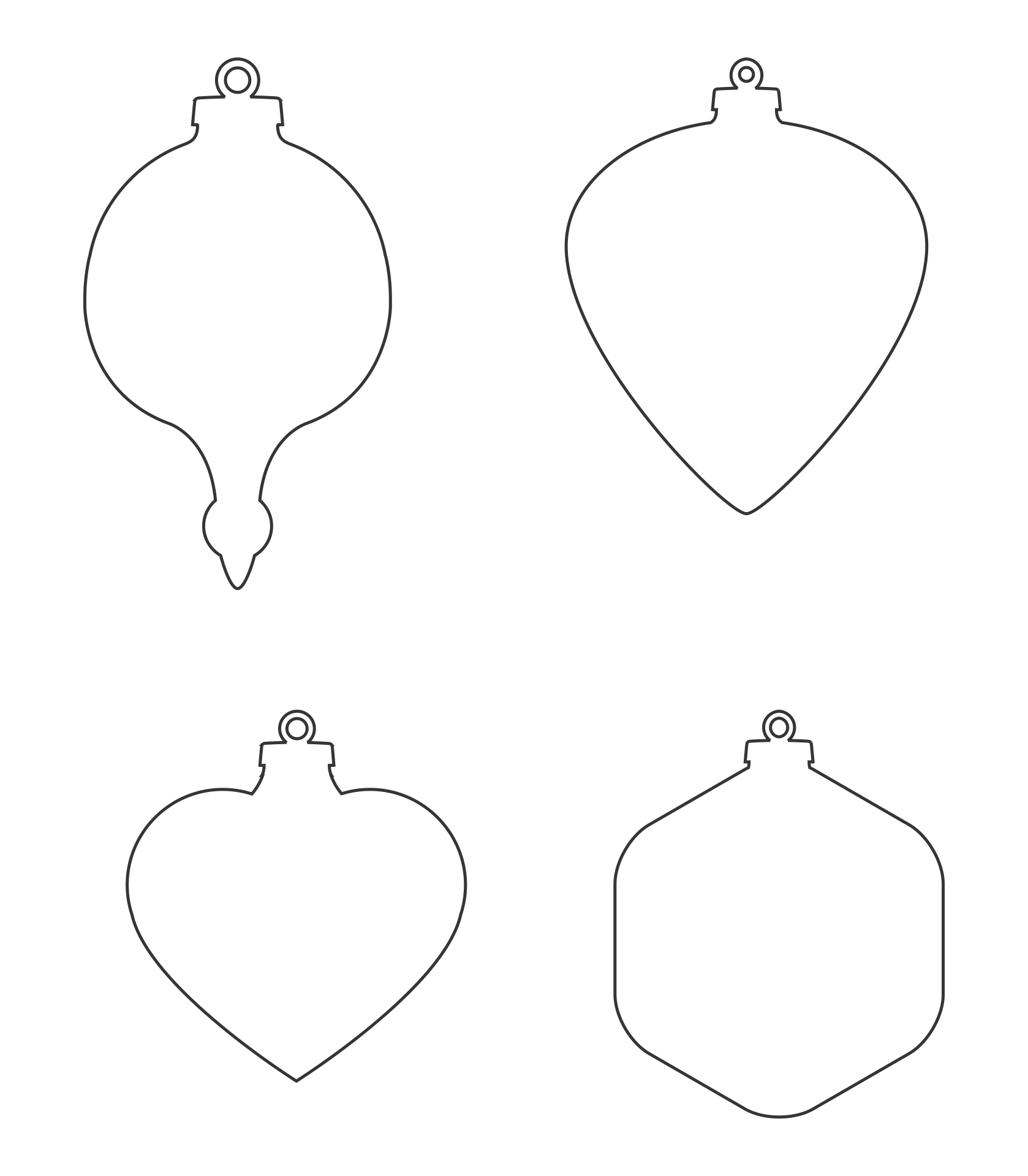 Printable Ornament Template