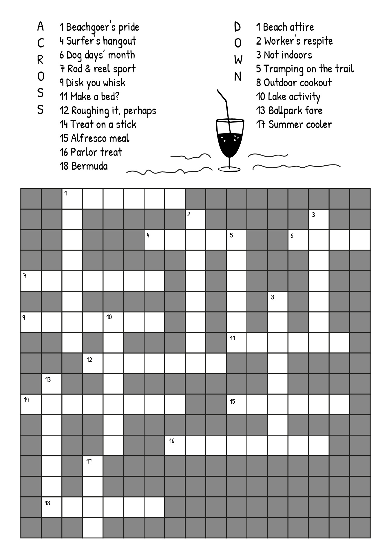 Easy Adult Crossword Puzzles Printable 216249 