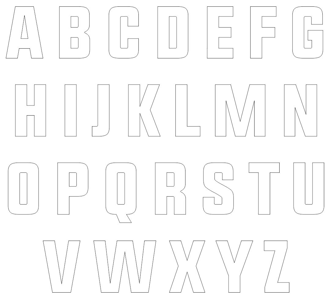4 Inch Alphabet Stencils 10 Free PDF Printables Printablee