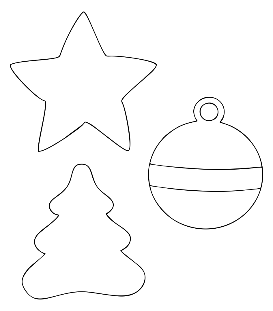 Christmas Ornaments - 15 Free PDF Printables | Printablee