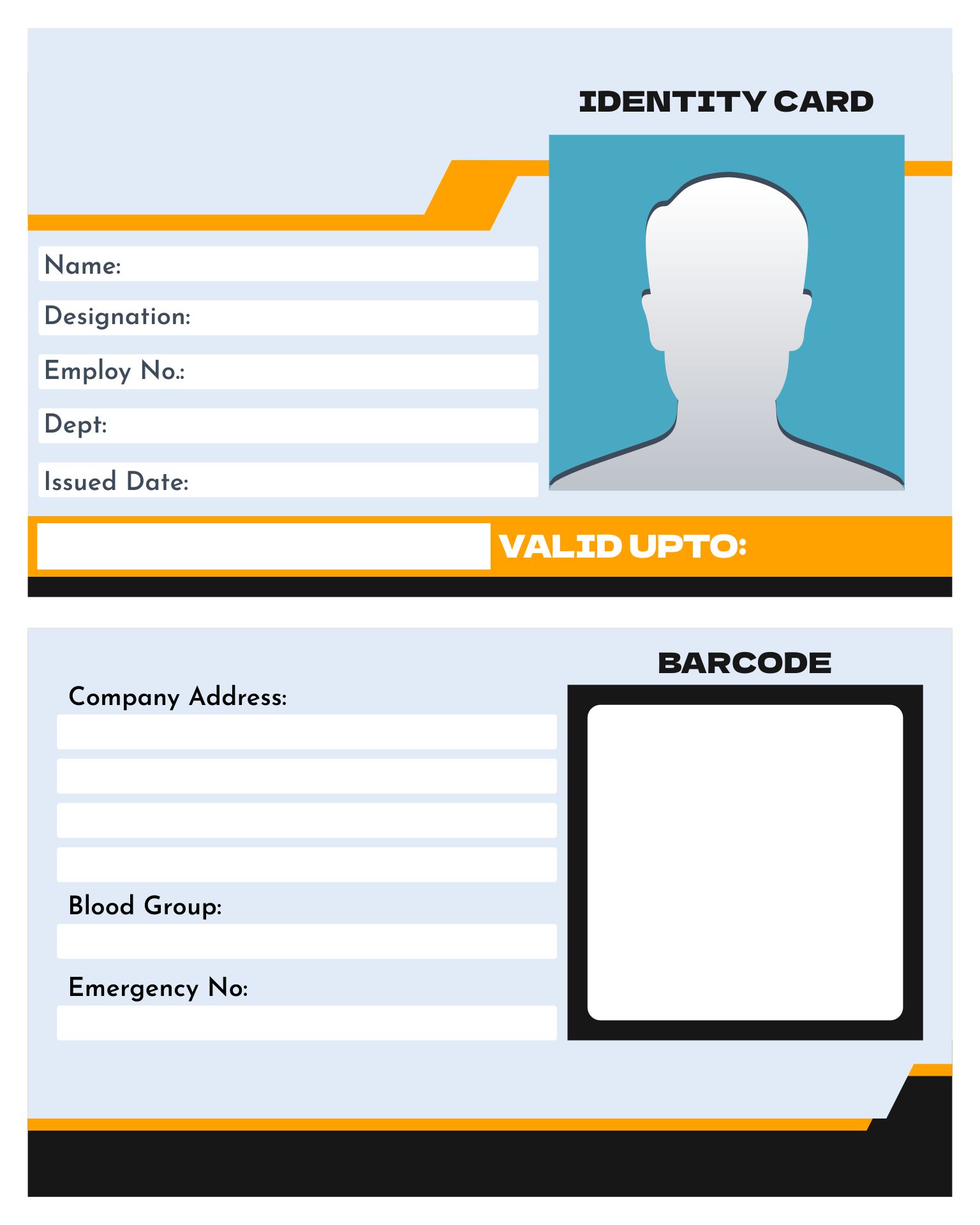 ID Name Badge Templates Printable 