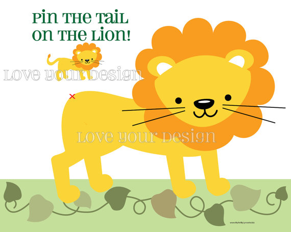 Lion Pin the Tail On the Game