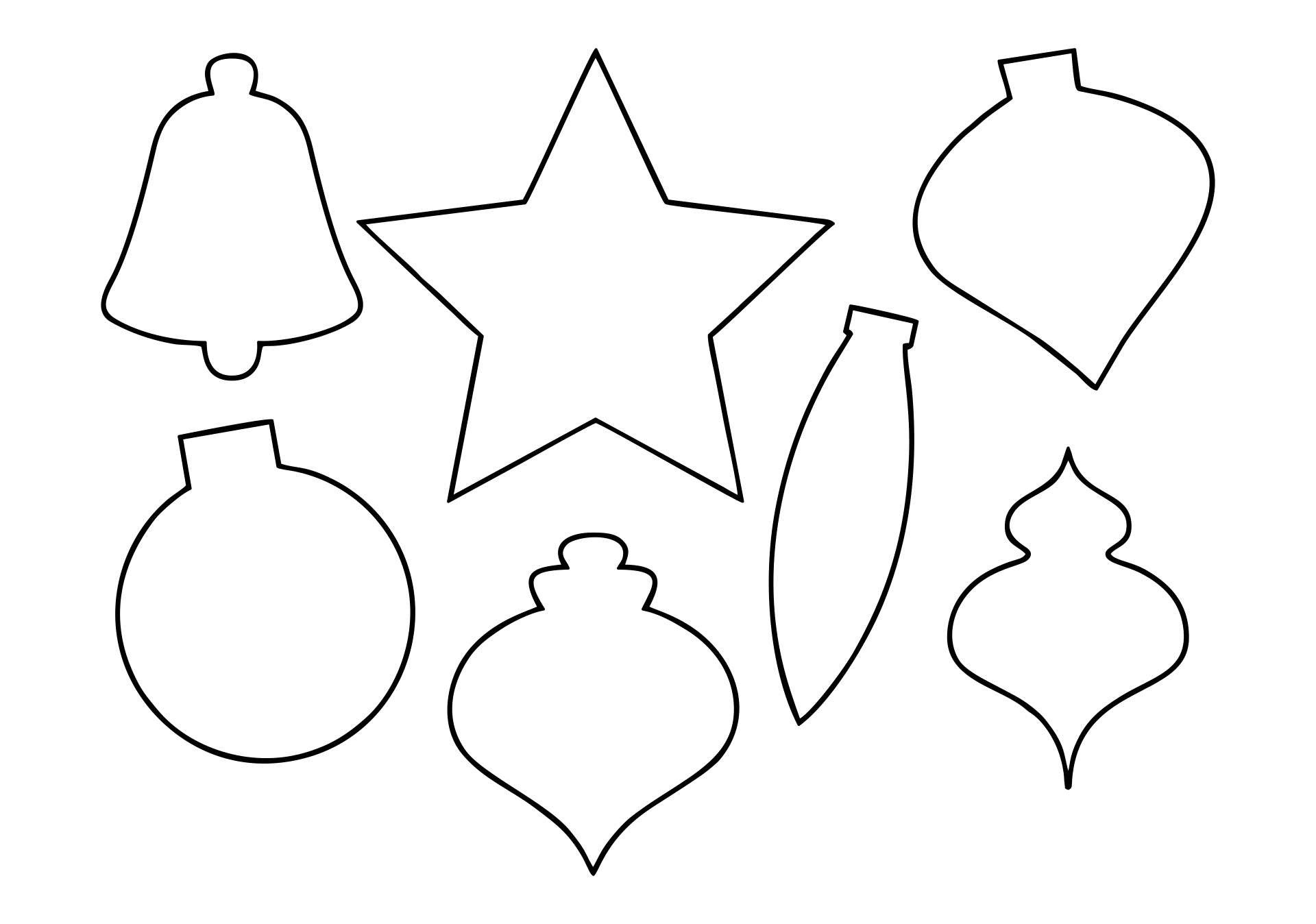 Christmas Ornament Templates - 15 Free PDF Printables | Printablee