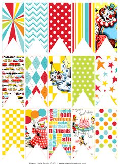 Circus Printables Bunting