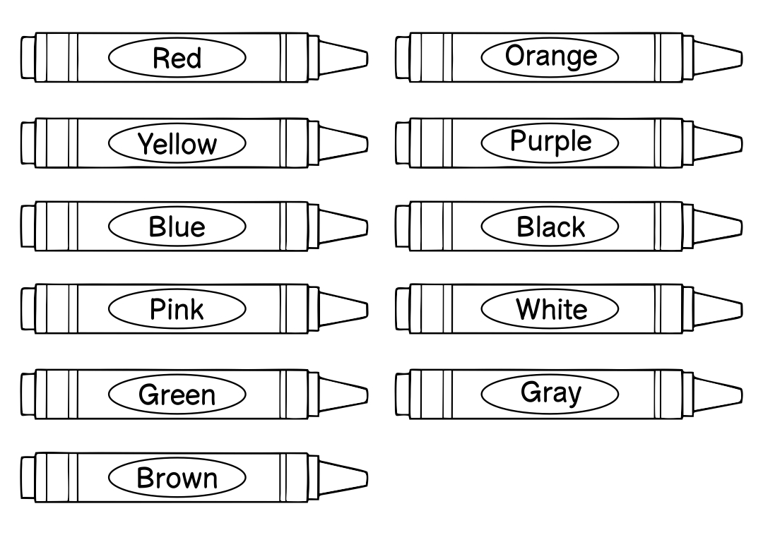 10 Best Crayon Shape Printable For Free At Printablee