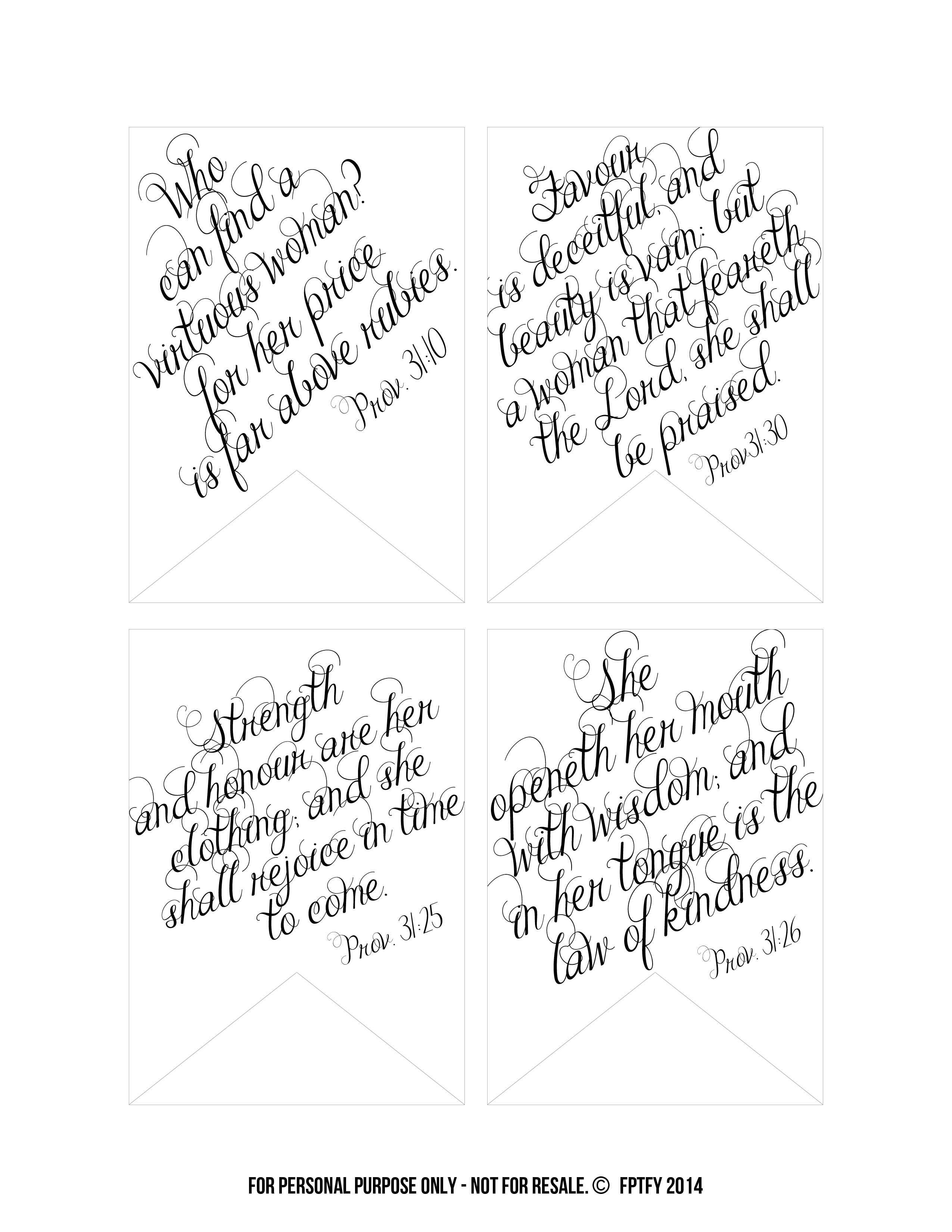 Printable Bible Scripture Tags