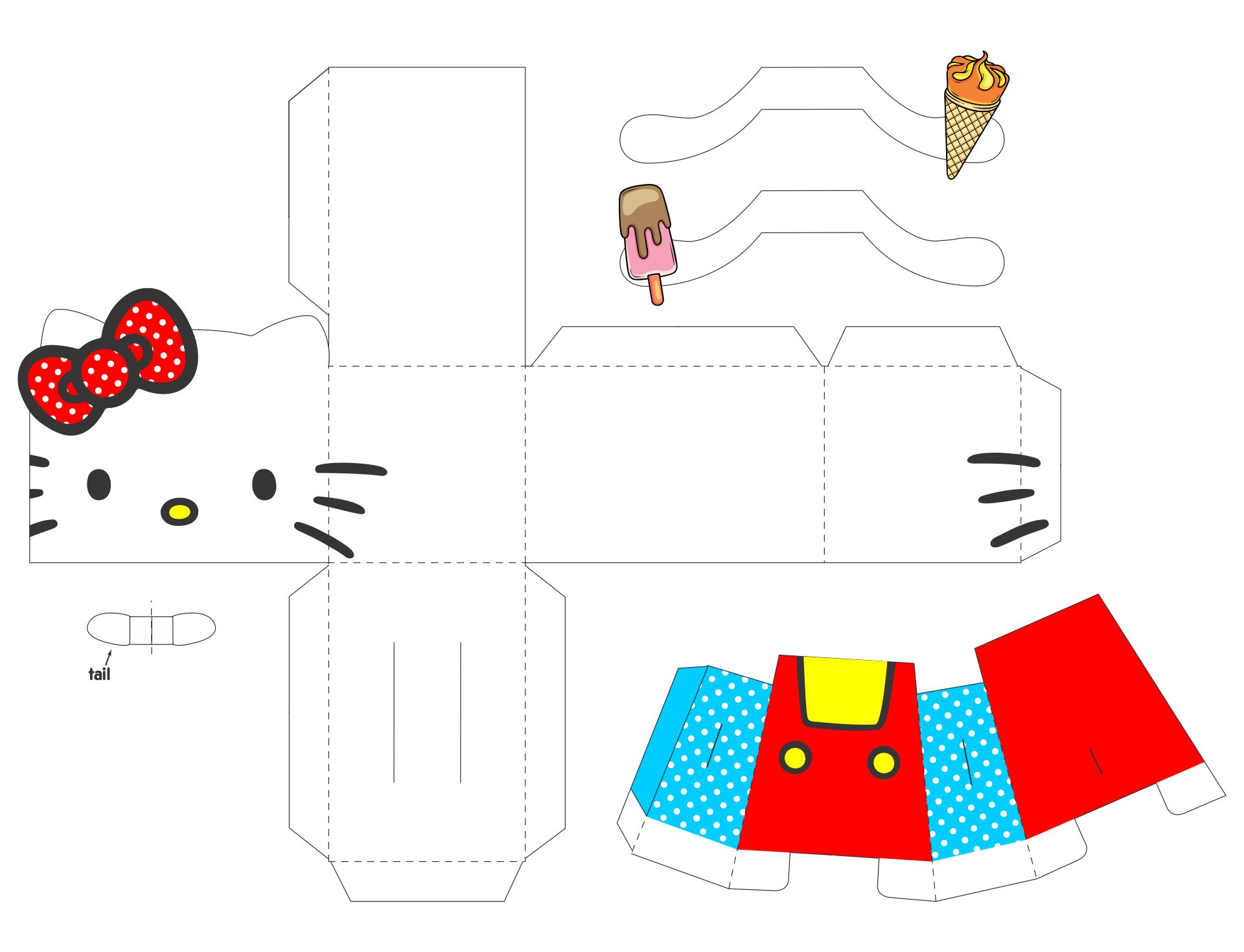 8 Best Printable Hello Kitty Origami For Free At Printablee