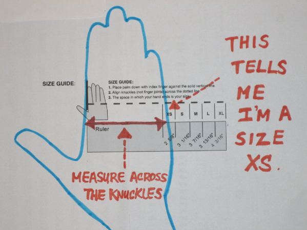 Measure Hand Size Chart