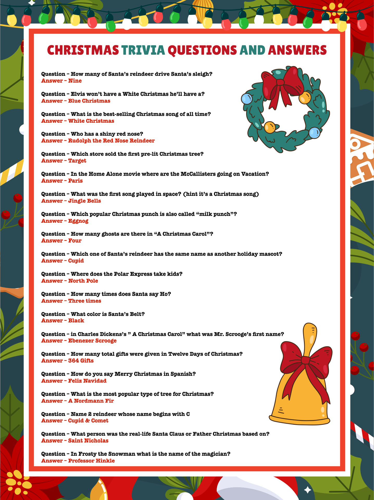 10 Best Free Printable Christmas Trivia With Answers PDF For Free At 