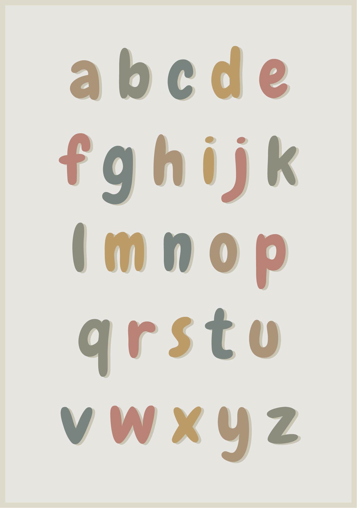 Block Letters Alphabet Lower Case