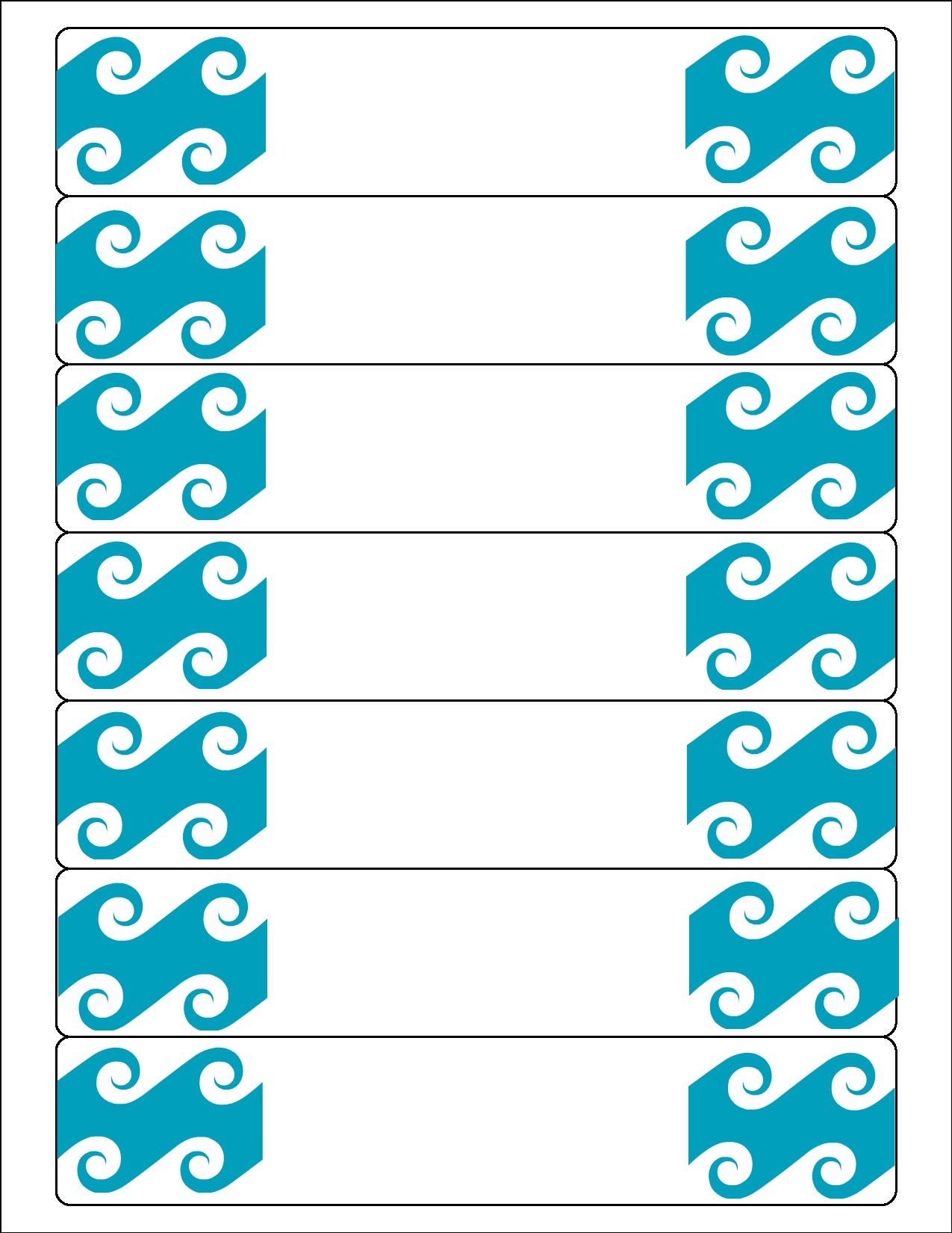 Printable Water Bottle Labels