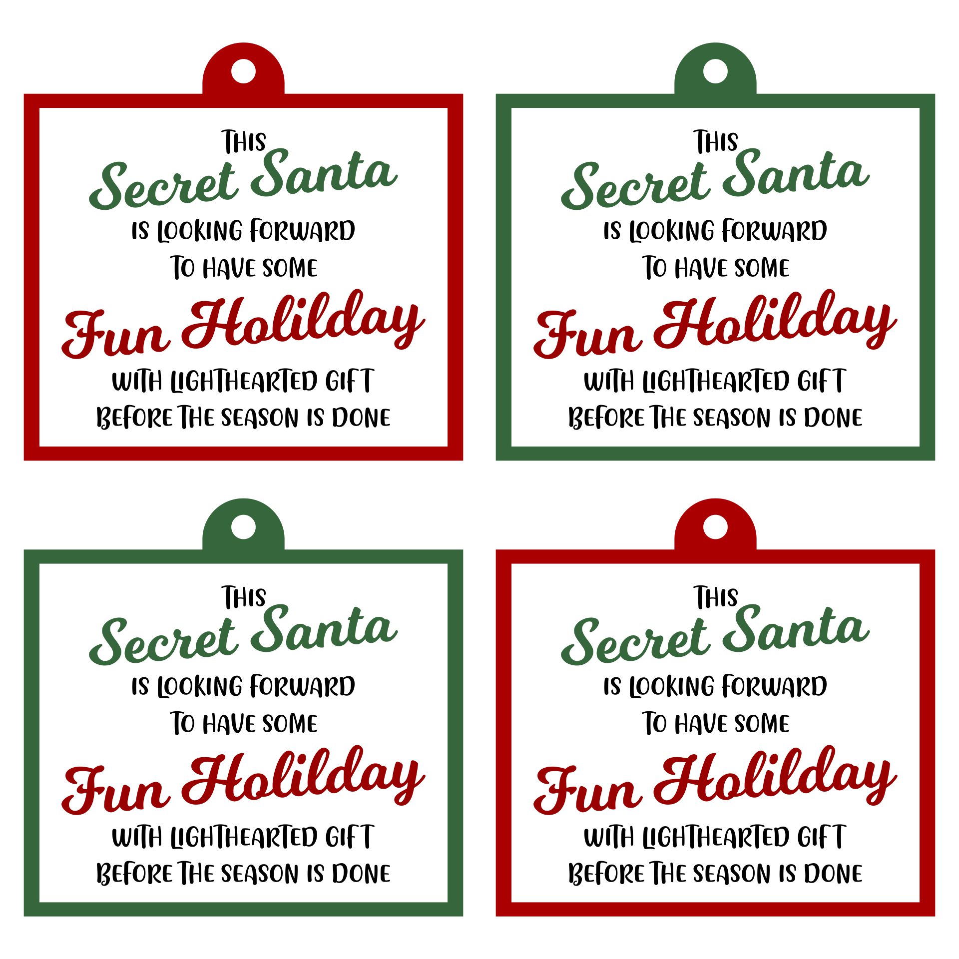 Secret Santa Poems Clever Sayings Secret Santa Messages Secret | Hot ...
