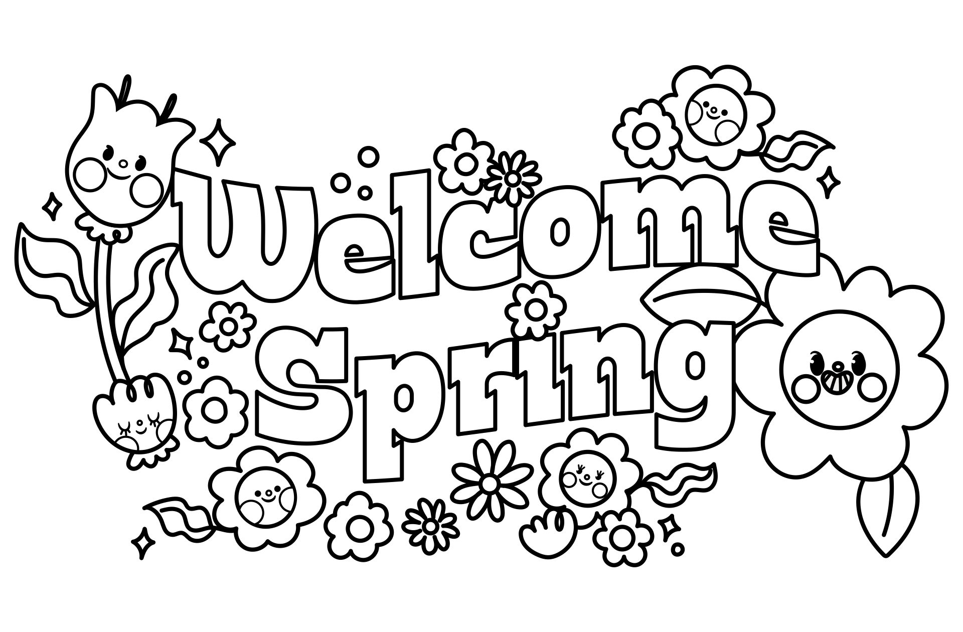 Printable Coloring Pages Welcome To Banner