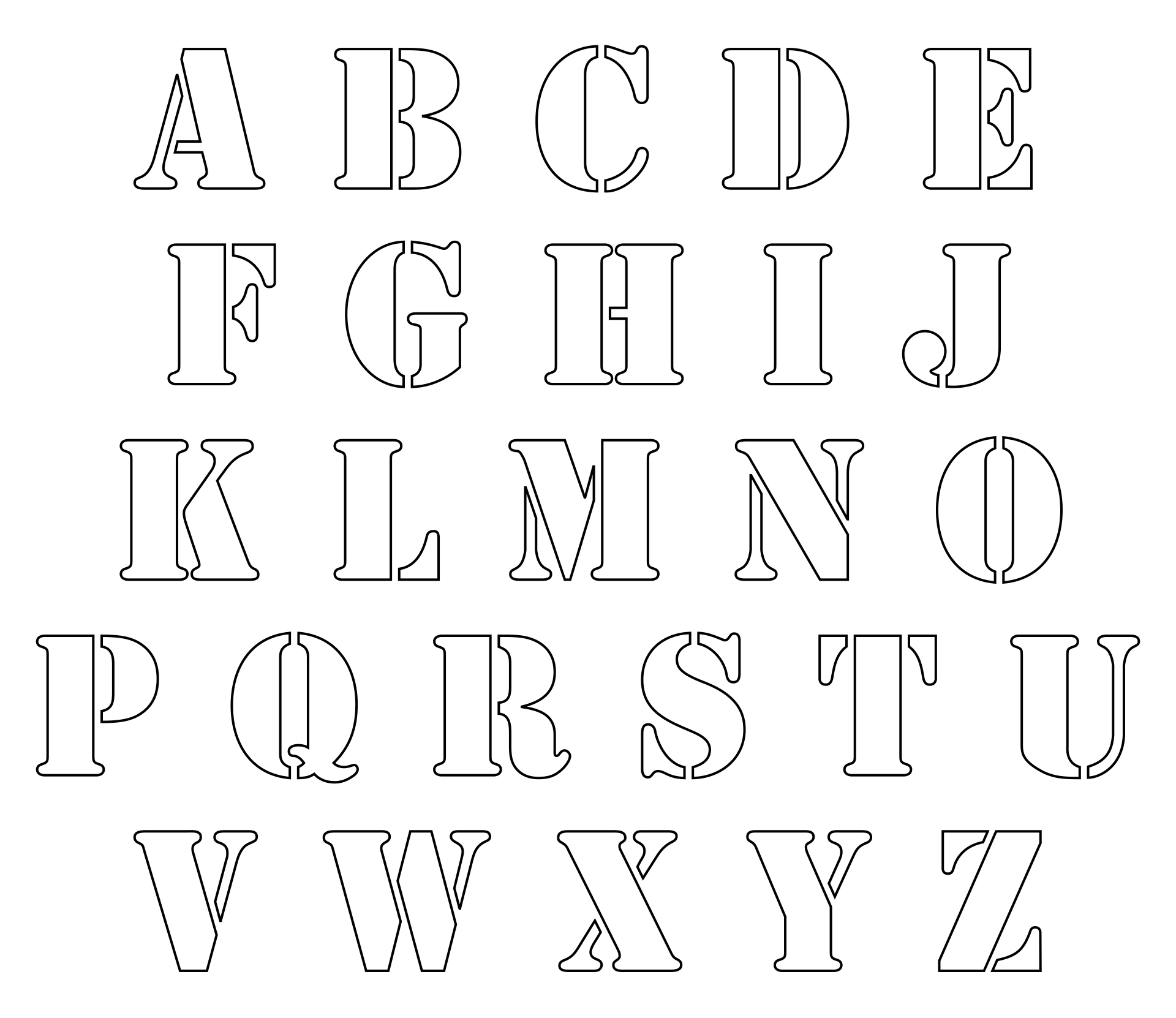 20 Best 2 Inch Alphabet Letters Printable PDF for Free at Printablee
