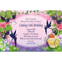 Tinkerbell Invitation Templates