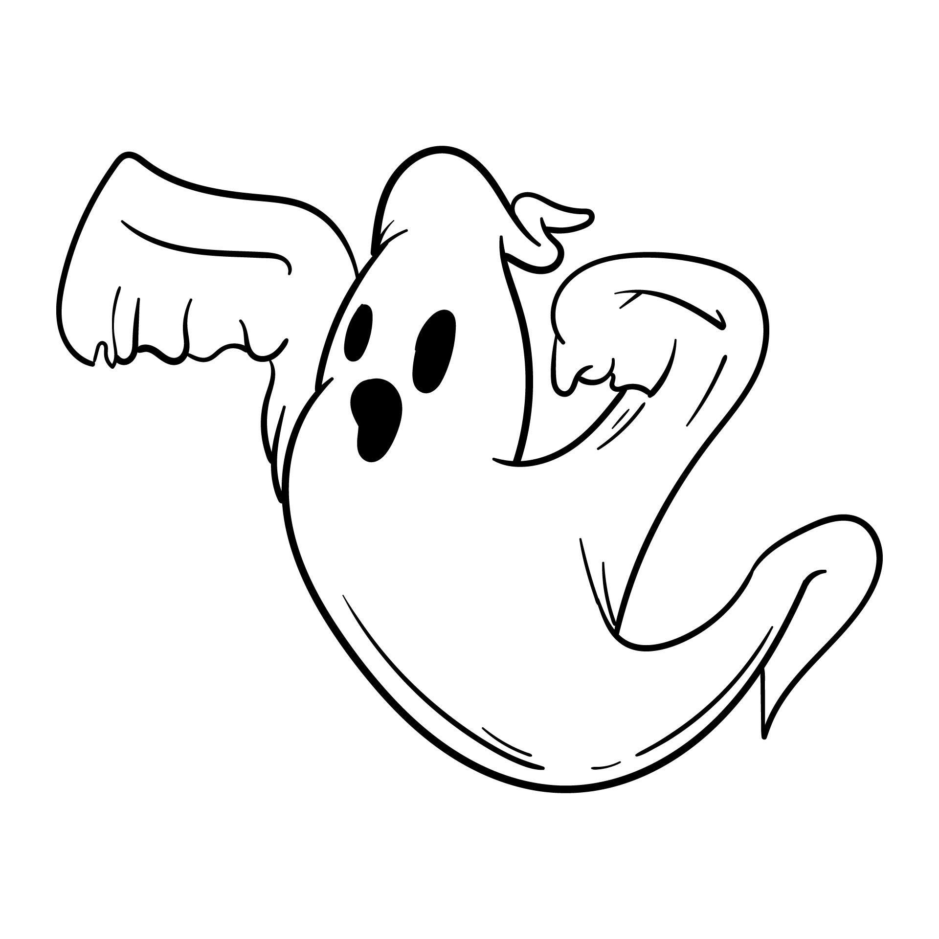 Halloween Printable Ghost Template
